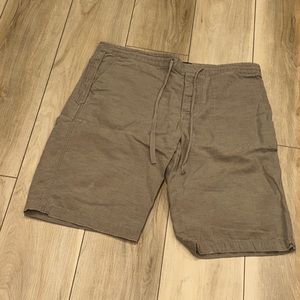 GUC Joe’s Brand Men’s Size 32 Waist Solid Color Tan Khaki Flat Front Shorts